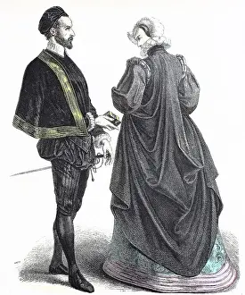 Folkloric Prints: Folk traditional costume, clothing