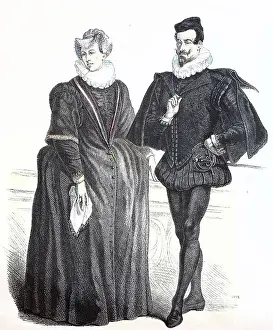 Folkloric Prints: Folk traditional costume, clothing