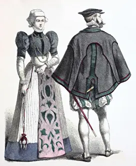 Folkloric Prints: Folk traditional costume, clothing