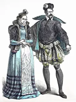 Folkloric Prints: Folk traditional costume, clothing