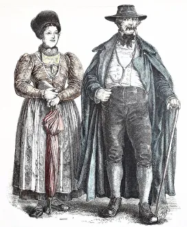 Images Dated 5th August 2019: Folk traditional costume, clothing, history of costumes, traditional costume from Bavaria