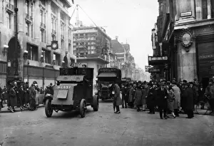 Recruitment Prints: Food Convoy General Strike Armoured Cars, 1926
