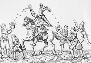 Catching Prints: Fool On Horseback Giving Nuts & Goodies