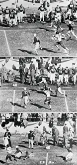 Football Action at the Cotton Bowl Game