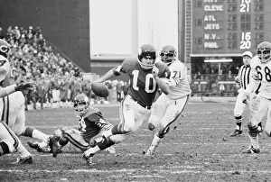 Football Action Between The Vikings and Bears