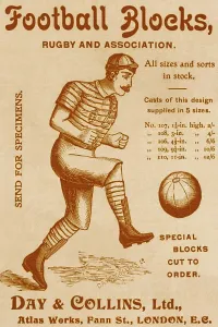 Soccer Prints: Football Blocks, Rugby And Association