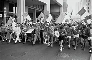 Football Fans Celebrating