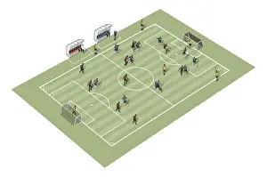 Team Sport Prints: Football pitch