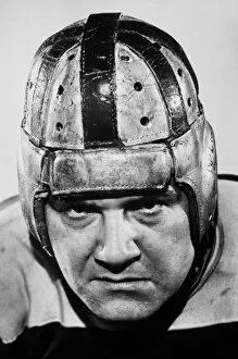 Images Dated 31st August 2005: FOOTBALL PLAYER IN LEATHER HELMET, 1920s