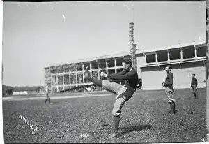 Practice Prints: Football Player Practicing His Kicking
