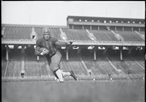 Football Player Running with Ball
