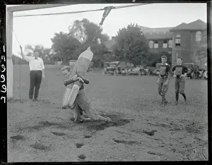 Practice Prints: Football Player Tackling Dummy