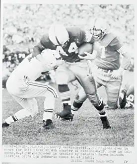 Columbus Prints: Football Players in Action