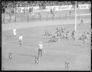Football Players Competing in a Game