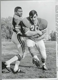 Santa Clara Prints: Football Players Practicing for Upcoming Game