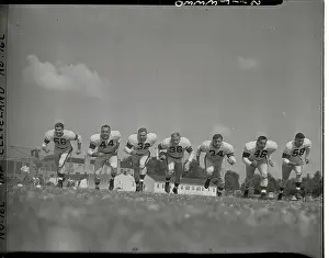 Football Players Running