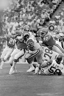 Denver Prints: Football Players Tackling Barry Redden
