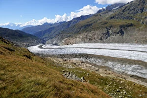 Images Dated 14th September 2014: Foothills of the Great Aletsch Glacier, Canton of Valais, Goms, Switzerland