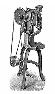 Boot Prints: Footwear manufacturing, Hole and Grommet inserting machine