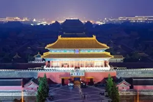 Forbidden City Gallery: The Forbidden City at night, Beijing, China