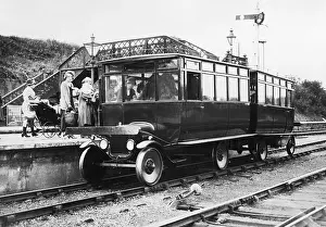 Streetcar Prints: Ford Car Bodies On Train Wheels/Tracks