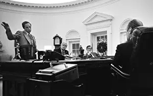 George H Prints: Ford Meets With Bush to Discuss CIA Job