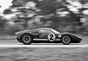 Foyt Prints: Ford Prototype Racecar on Track