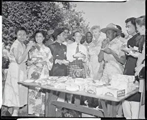 Foreign Delegates at Lawn Party