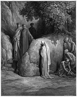 Images Dated 15th August 2016: Forese Donati Dante Purgatory 1870