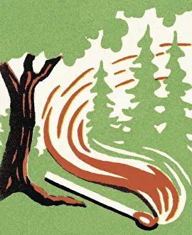 Igniting Prints: Forest Fire