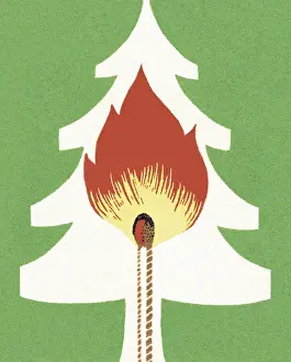 Fir Tree Prints: Forest Fire