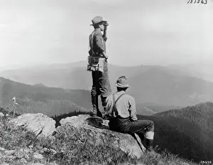 Observation Point Prints: Forest Rangers on Lookout for Forest Fires