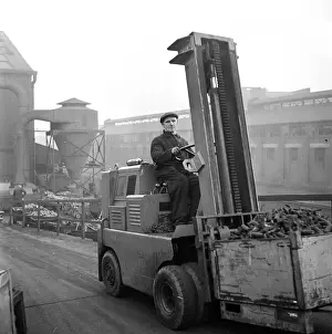 Utility Vehicle Prints: Fork Lift Driver