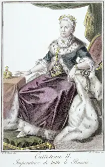 Empress Prints: Formal Portrait Of Catherine The Great