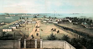 Keith Lance Illustrations Collection: Fort McHenry, Baltimore, Maryland in the 19th Century