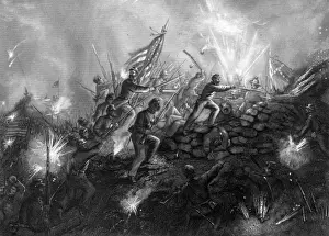 1861 65 American Prints: Fort Wagner Attack