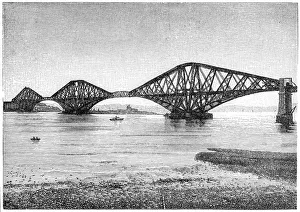 Forth Railway Bridge Collection: Forth Bridge near Edinburgh