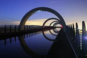 Falkirk Wheel Collection: Forth and Clyde Canal by Falkirk wheel