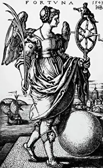 Allegory Prints: Fortuna By Behaim