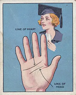 Fortune Telling, Palmistry series, Major Drapkin Collectible Tobacco Card, 1927