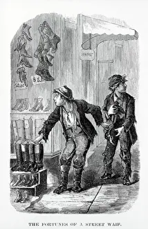 Advertising Sign Prints: The Fortunes of a Street Waif Book Illustration