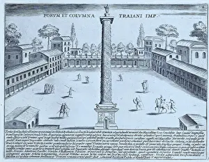 Ethnic Groups Prints: Forum et Columna Traiani, Trajan's Forum and Column