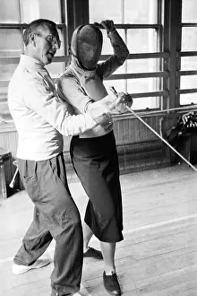 Fencing Prints: Forward Lunge