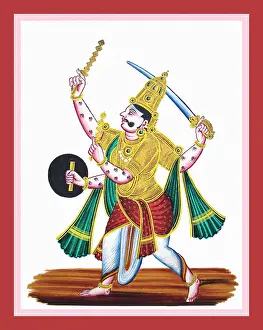 Album Prints: Four-armed and thousand-eyed Indra
