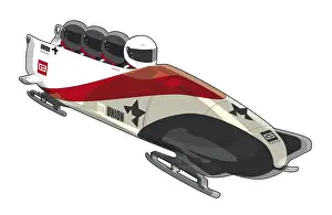 Winter Sport Prints: Four-man sled