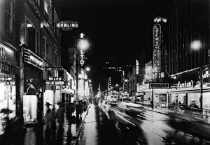 Theatre Prints: Fourth Street At Night, Louisville KY