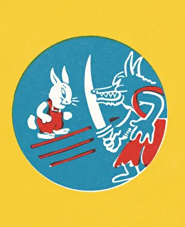 Cruel Gallery: Fox and rabbit