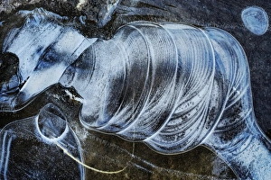Frost Collection: Foxy Michelin Man - River Sligachan Ice Abstraction #3