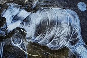 Images Dated 5th December 2016: Foxy Michelin Man - River Sligachan Ice Abstraction #3