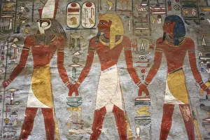 Fragment of a painting in tomb of Ramses I